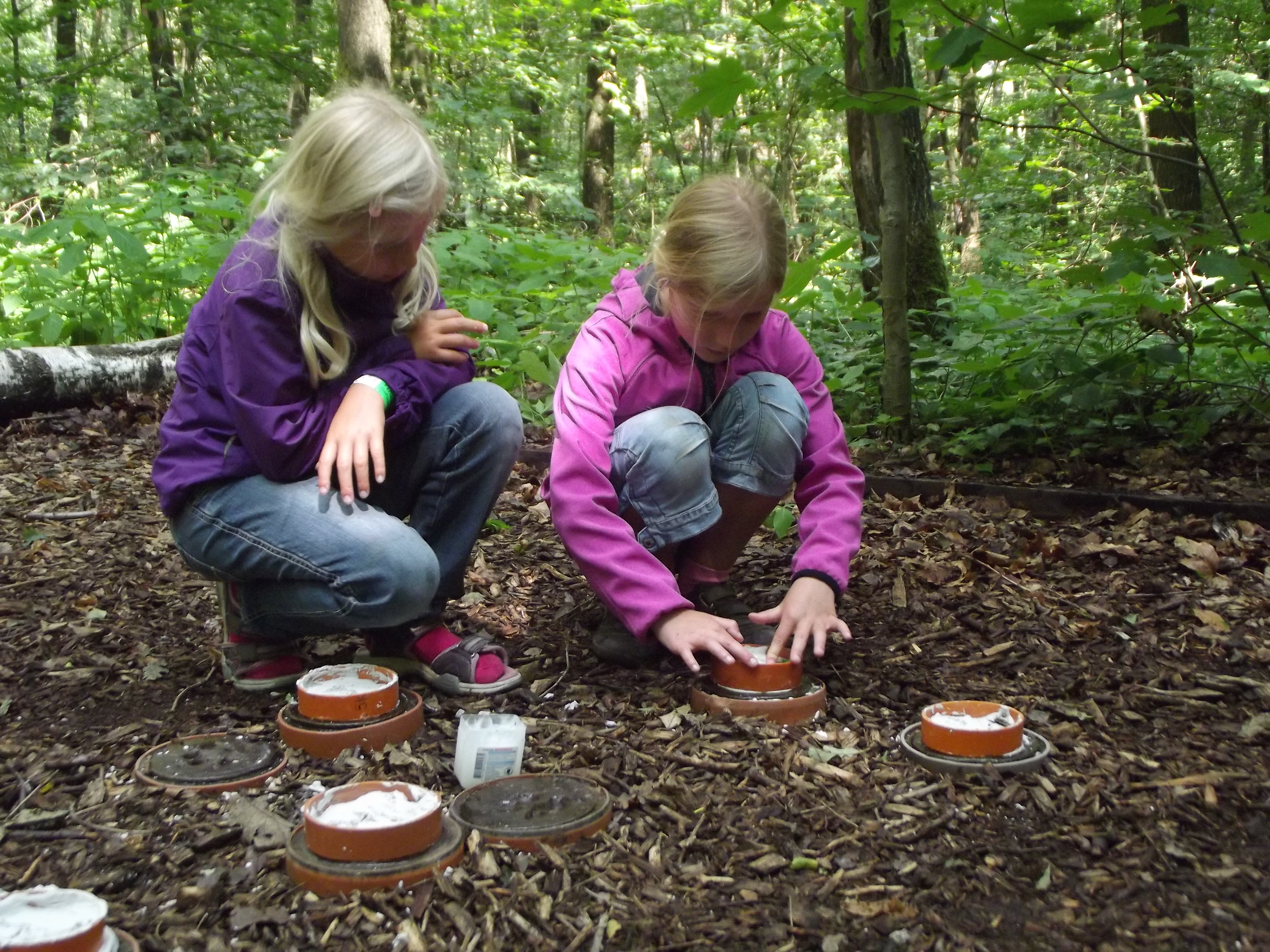 Gipsspuren abgießen