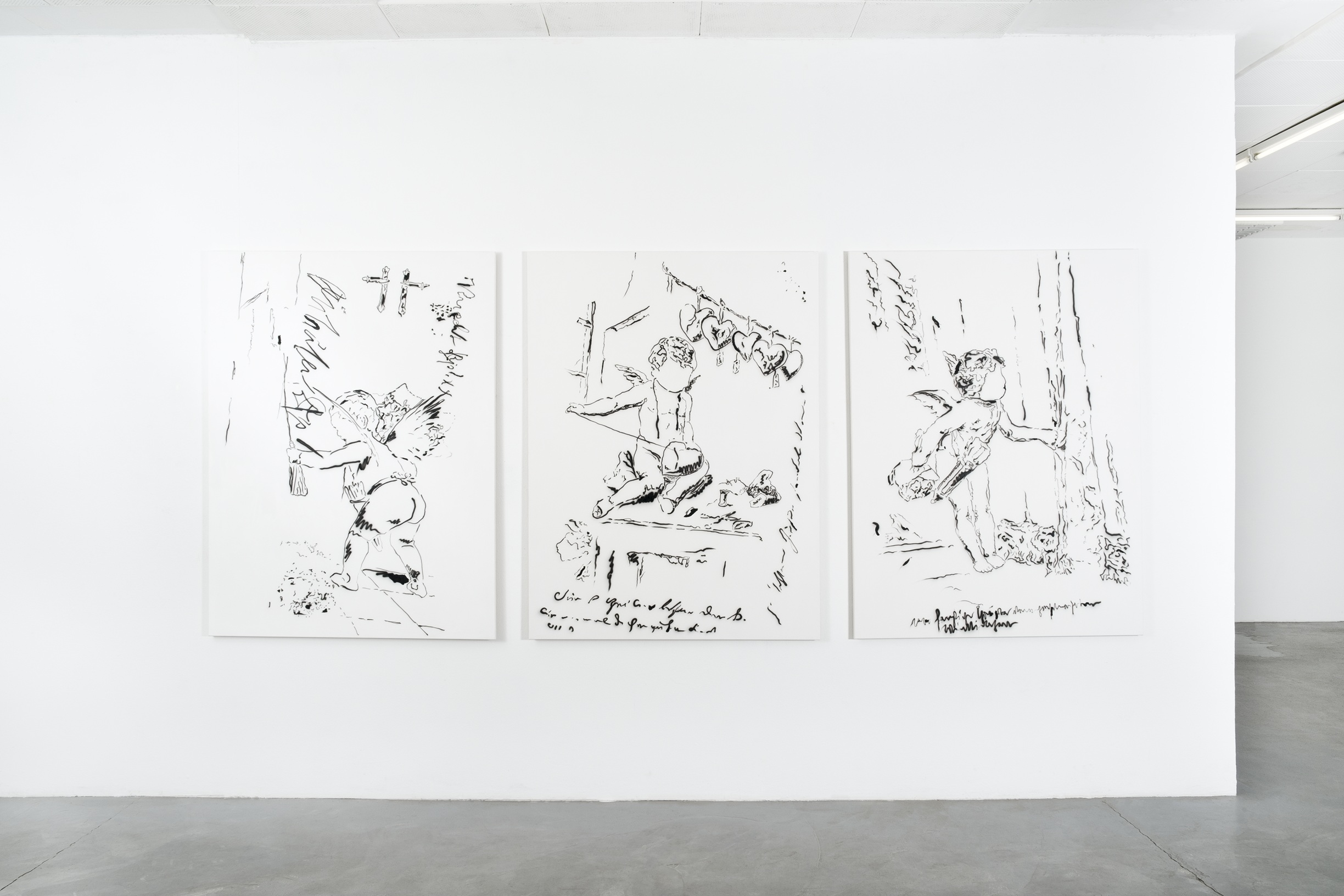 Conrad Hübbe, untitled (Cupid) 1-3, 2023
