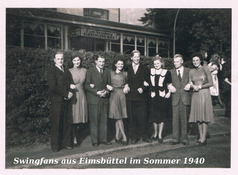 Hamburger Swingfans beim einem Ausflug im Sommer 1940