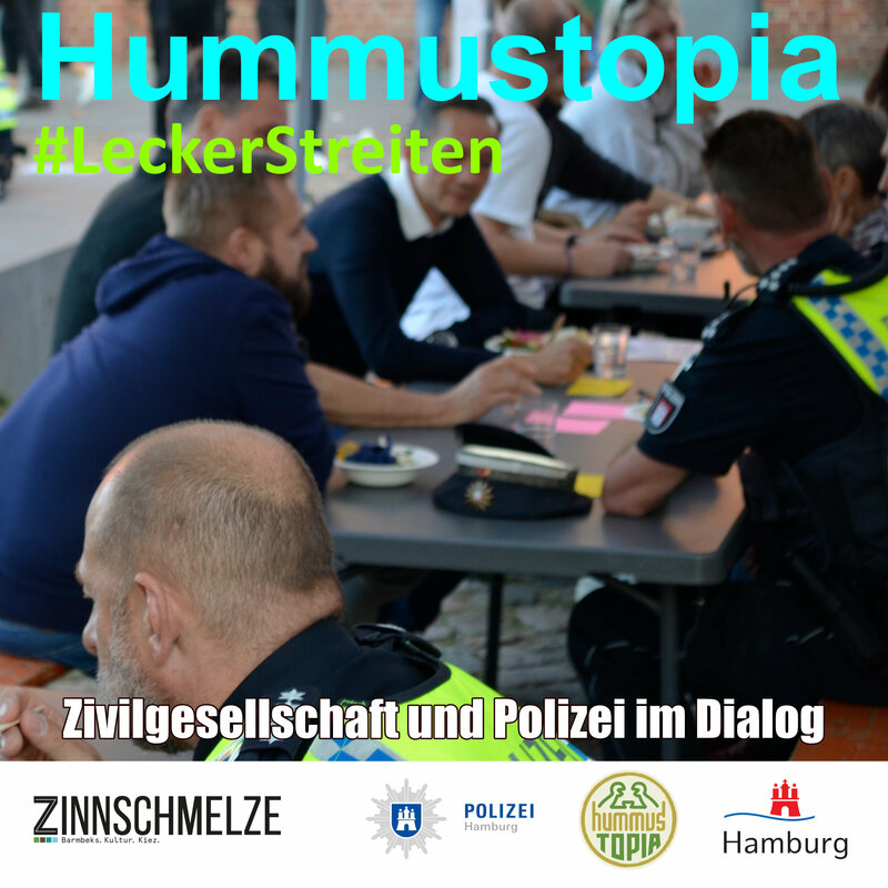 Debatte zwischen Zivilbevölkerung und Polizei