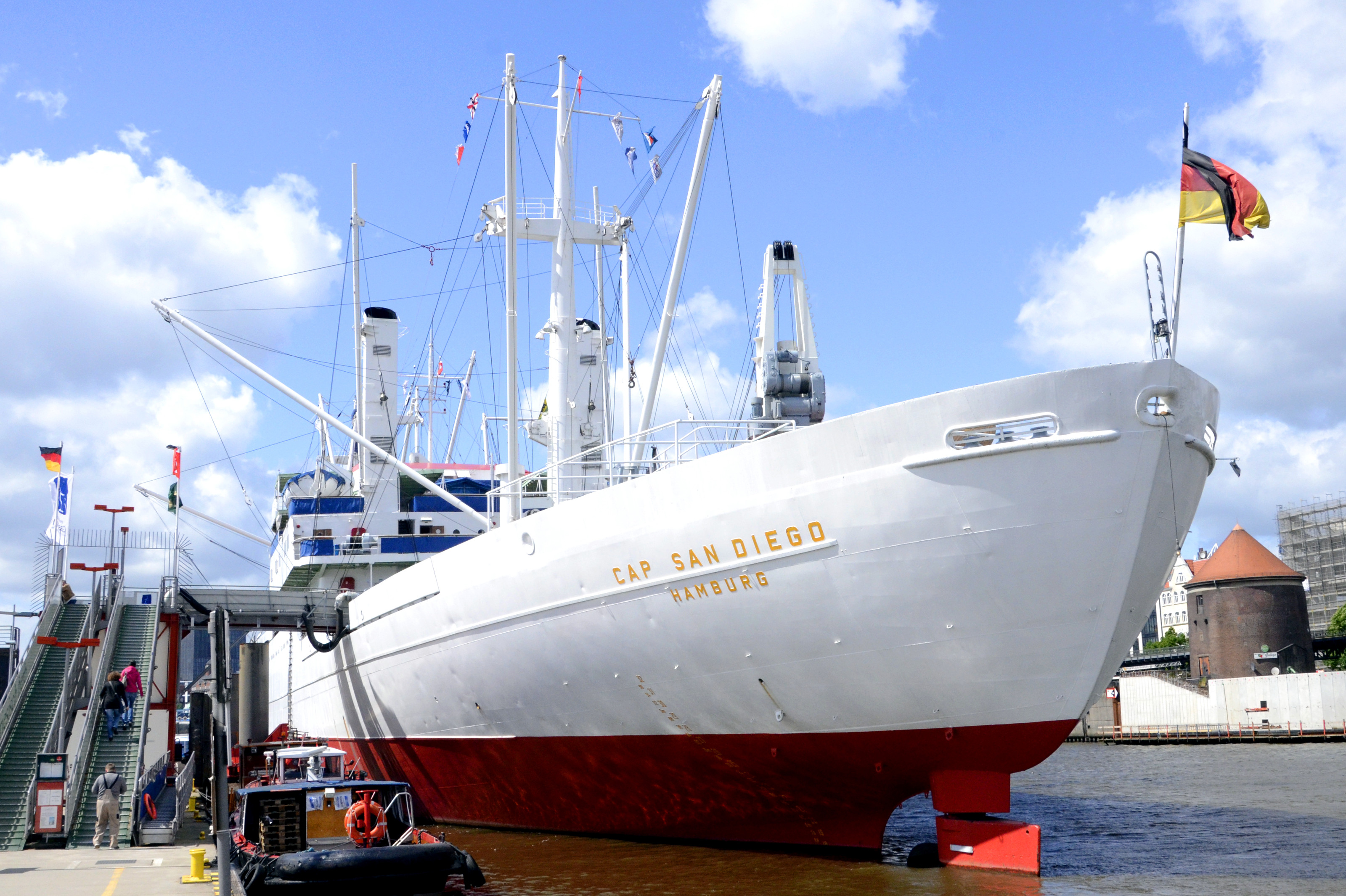 Museum ship CAP SAN DIEGO (Loading hatch 4)