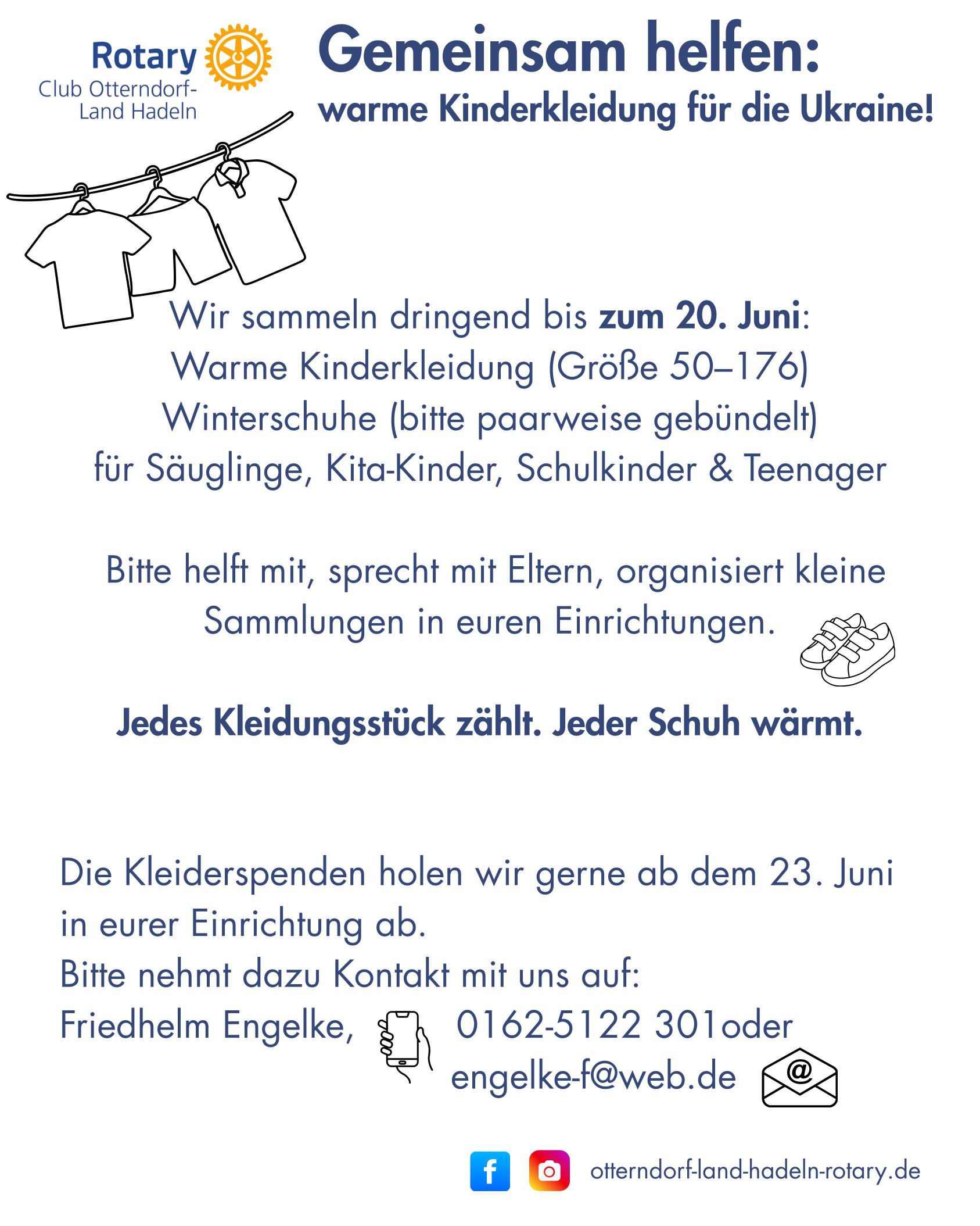 Kleidersammlung für die Ukraine-1