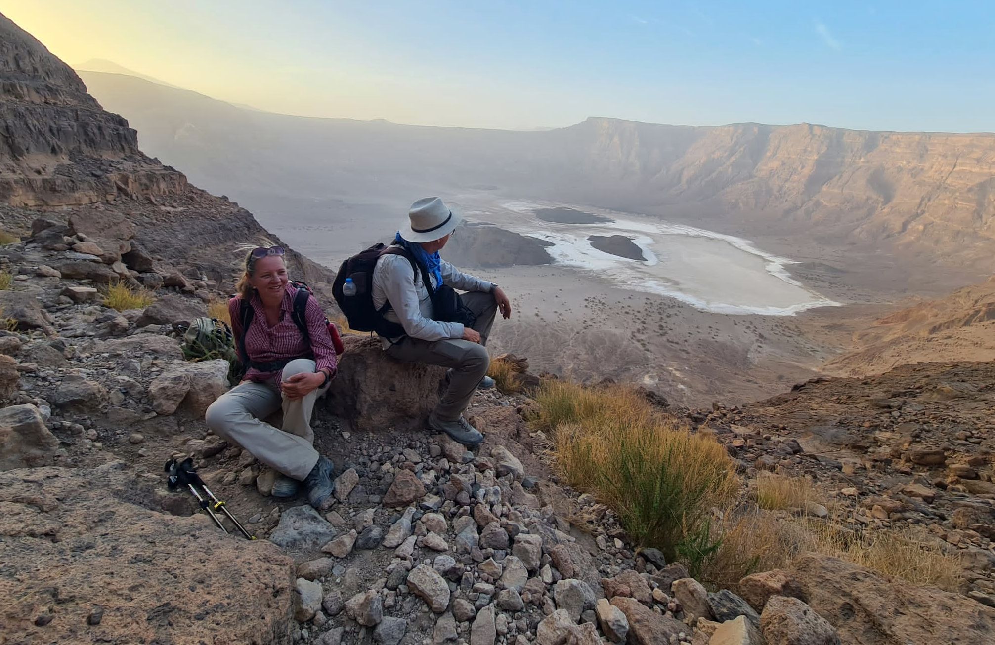 Am Vulkankrater Trou au Natron