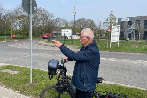 Andreas mit Fahrrad