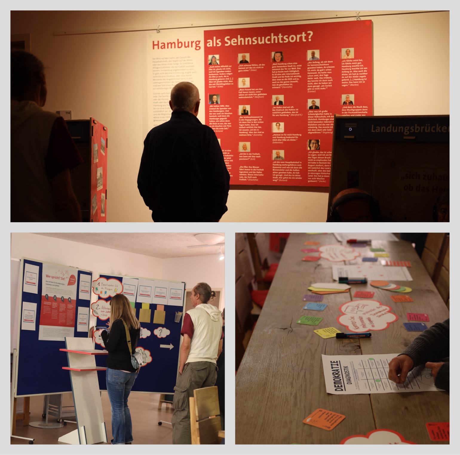 Foto für die Ausstellungswerbung Ottensen