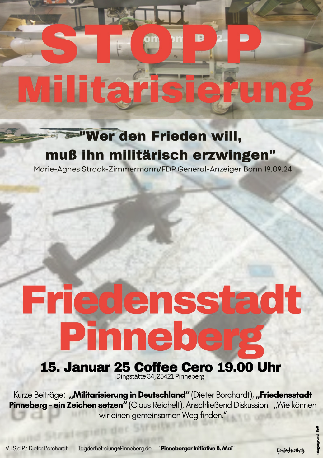 Stopp Militarisierung - Friedenstadt Pinneberg
