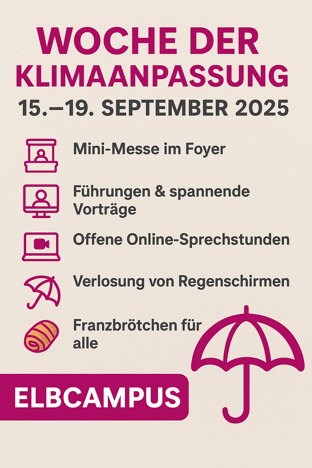 Woche der Klimaanpassung am ELBCAMPUS